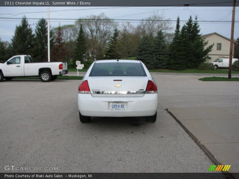Summit White / Ebony 2011 Chevrolet Impala LS