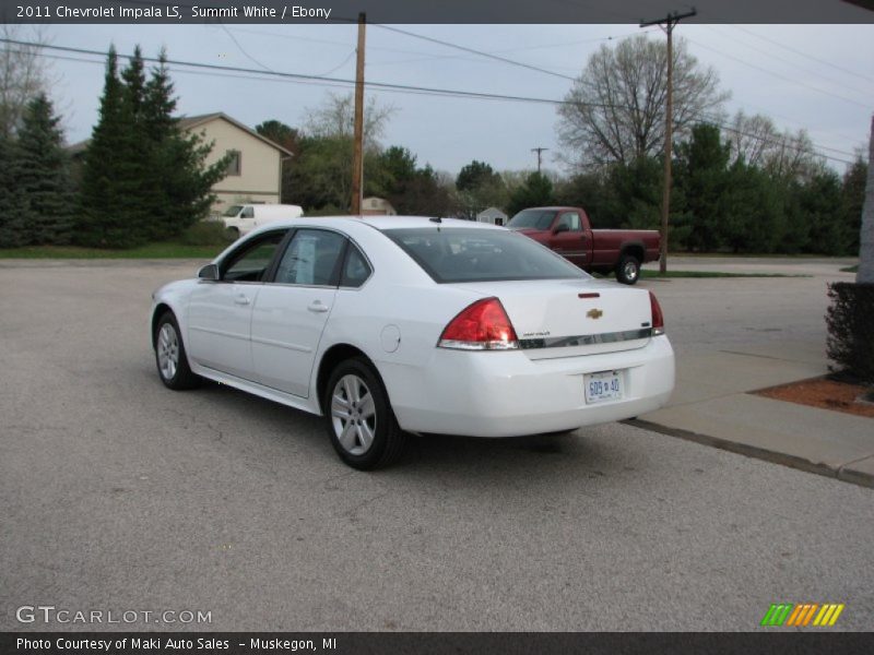 Summit White / Ebony 2011 Chevrolet Impala LS