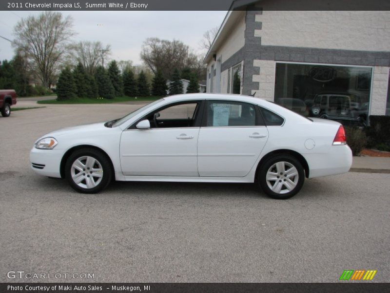Summit White / Ebony 2011 Chevrolet Impala LS