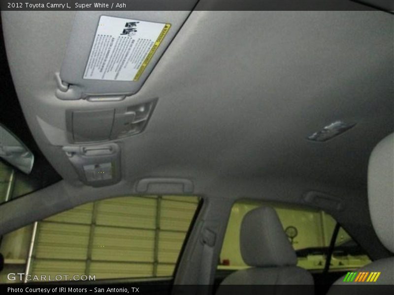 Super White / Ash 2012 Toyota Camry L