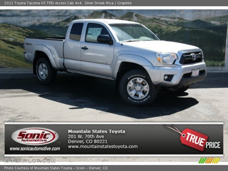 Silver Streak Mica / Graphite 2013 Toyota Tacoma V6 TRD Access Cab 4x4