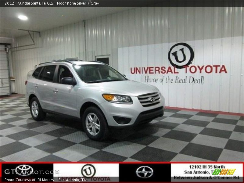 Moonstone Silver / Gray 2012 Hyundai Santa Fe GLS