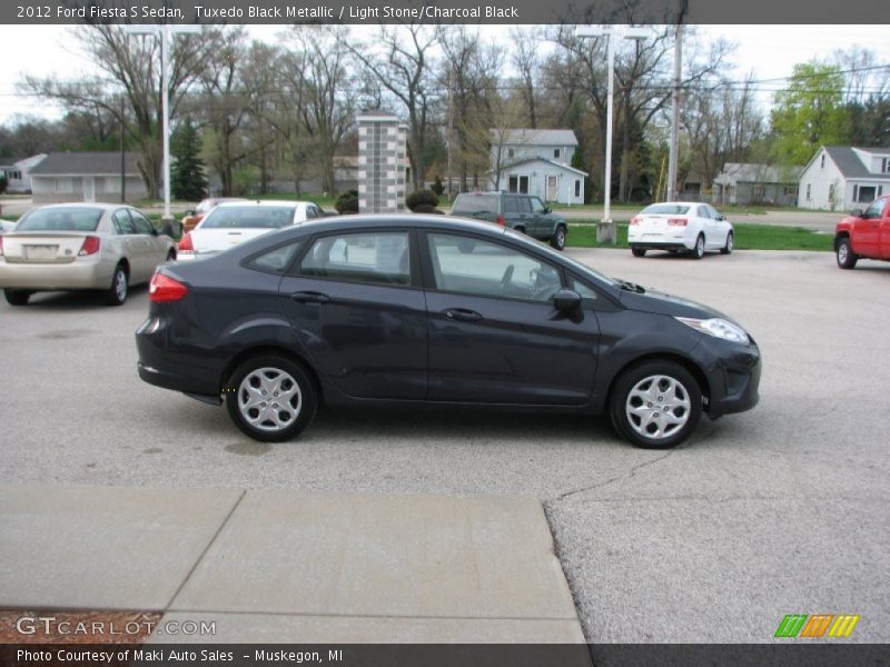 Tuxedo Black Metallic / Light Stone/Charcoal Black 2012 Ford Fiesta S Sedan