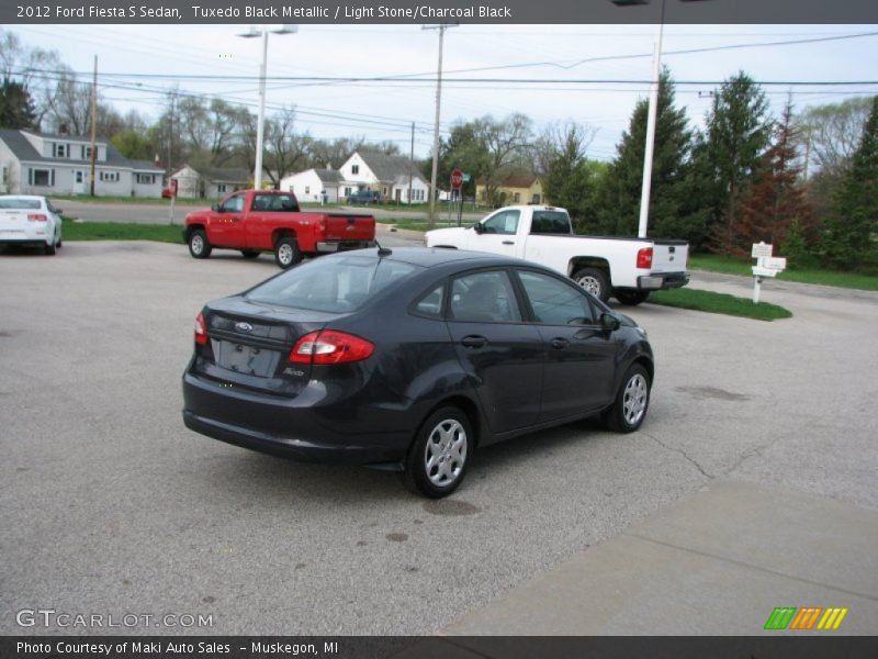 Tuxedo Black Metallic / Light Stone/Charcoal Black 2012 Ford Fiesta S Sedan