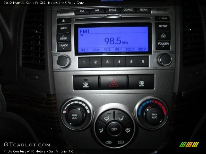 Moonstone Silver / Gray 2012 Hyundai Santa Fe GLS