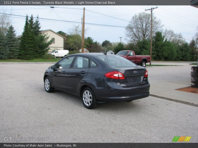 Tuxedo Black Metallic / Light Stone/Charcoal Black 2012 Ford Fiesta S Sedan