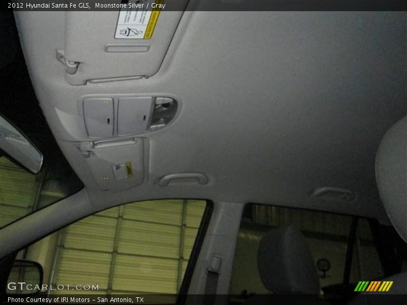 Moonstone Silver / Gray 2012 Hyundai Santa Fe GLS