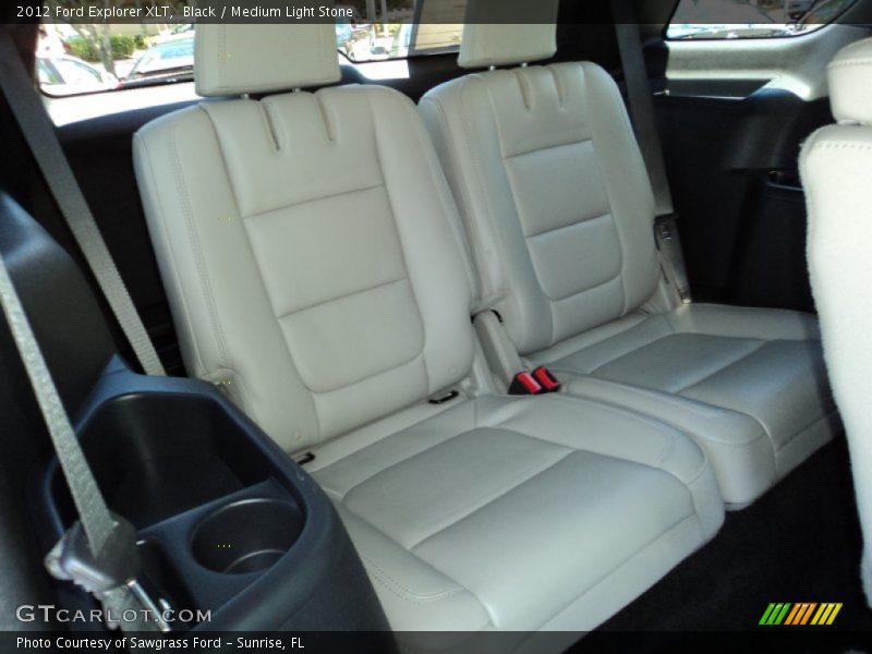 Black / Medium Light Stone 2012 Ford Explorer XLT