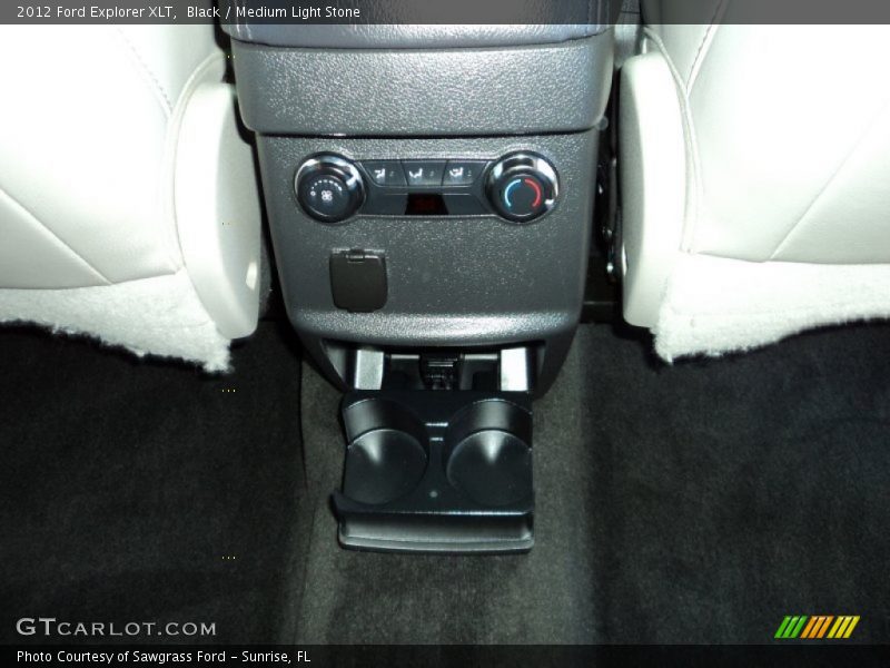 Black / Medium Light Stone 2012 Ford Explorer XLT