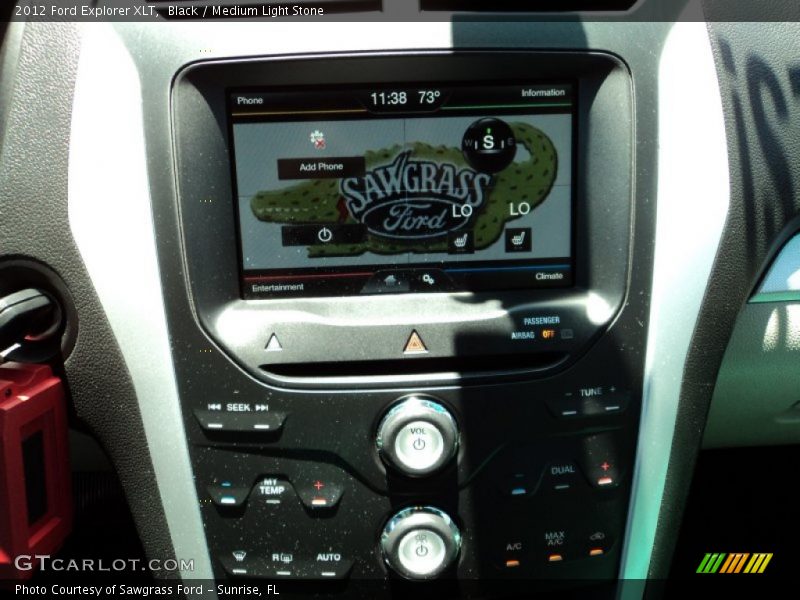 Controls of 2012 Explorer XLT