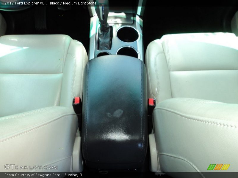 Black / Medium Light Stone 2012 Ford Explorer XLT