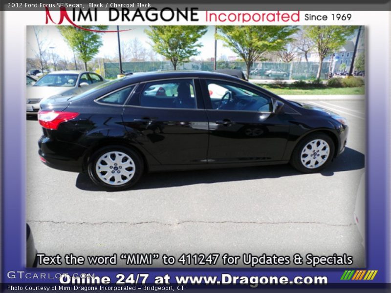 Black / Charcoal Black 2012 Ford Focus SE Sedan