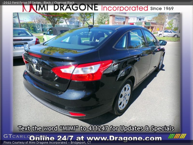Black / Charcoal Black 2012 Ford Focus SE Sedan