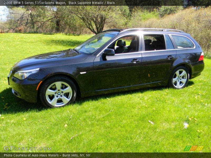 Black Sapphire Metallic / Black 2008 BMW 5 Series 535xi Sports Wagon