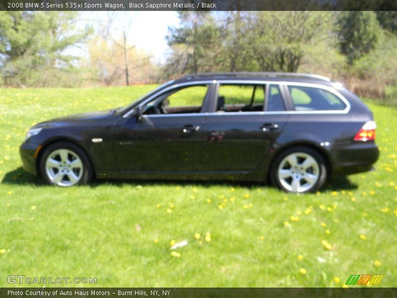 Black Sapphire Metallic / Black 2008 BMW 5 Series 535xi Sports Wagon