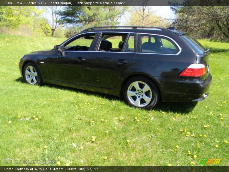 Black Sapphire Metallic / Black 2008 BMW 5 Series 535xi Sports Wagon