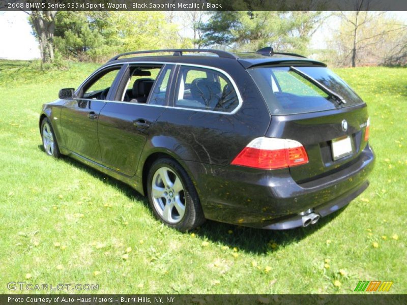 Black Sapphire Metallic / Black 2008 BMW 5 Series 535xi Sports Wagon
