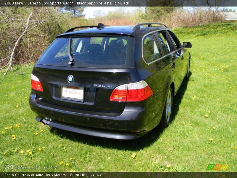 Black Sapphire Metallic / Black 2008 BMW 5 Series 535xi Sports Wagon