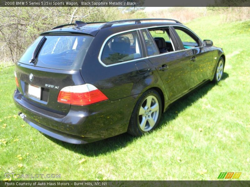 Black Sapphire Metallic / Black 2008 BMW 5 Series 535xi Sports Wagon
