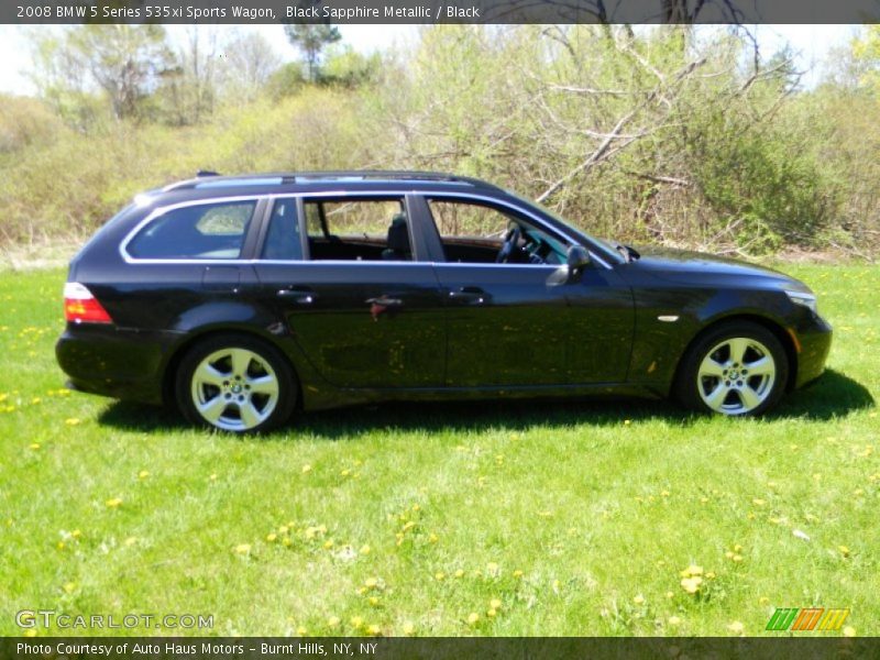 Black Sapphire Metallic / Black 2008 BMW 5 Series 535xi Sports Wagon