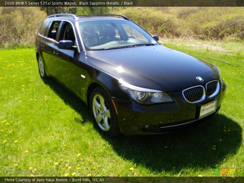 Black Sapphire Metallic / Black 2008 BMW 5 Series 535xi Sports Wagon
