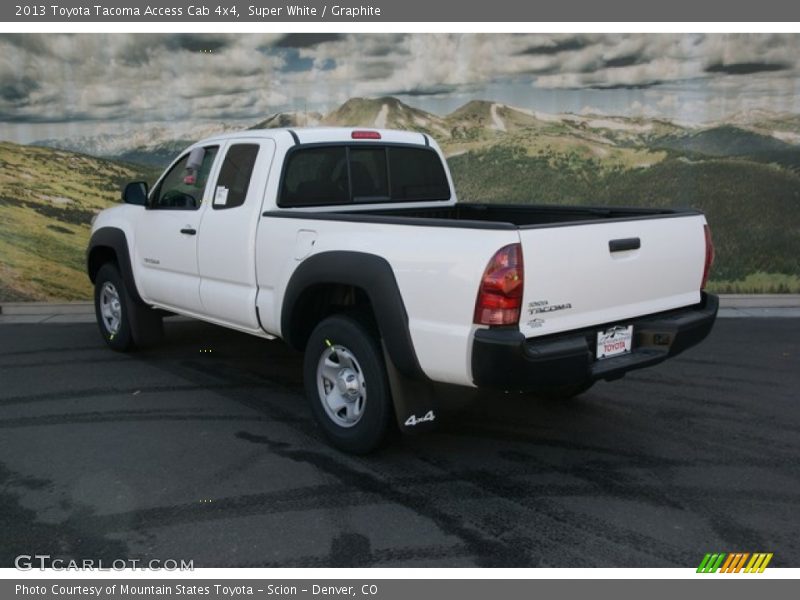 Super White / Graphite 2013 Toyota Tacoma Access Cab 4x4