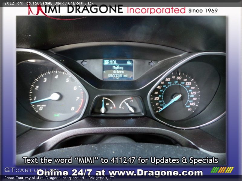 Black / Charcoal Black 2012 Ford Focus SE Sedan