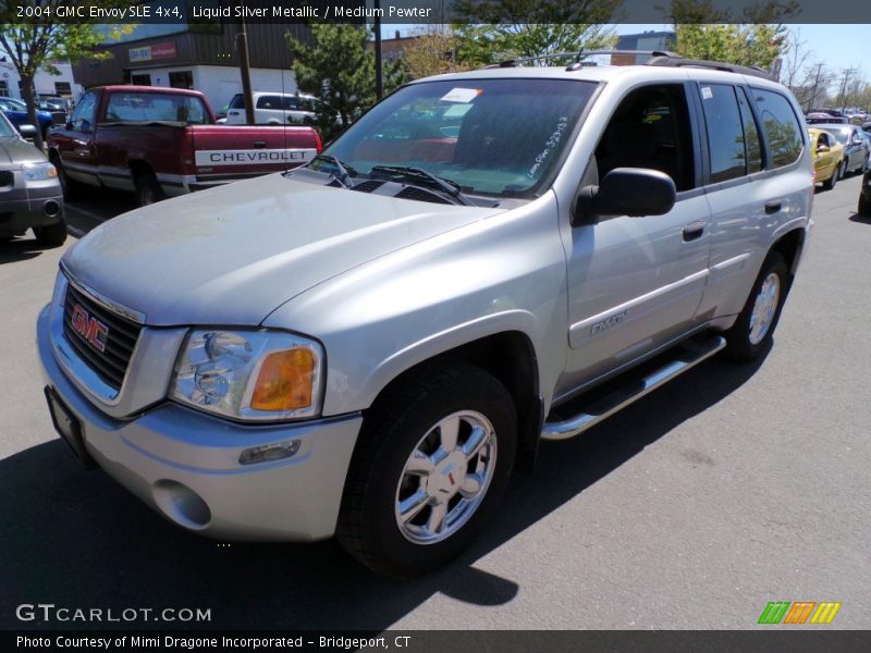 Liquid Silver Metallic / Medium Pewter 2004 GMC Envoy SLE 4x4