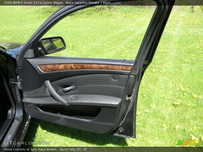 Black Sapphire Metallic / Black 2008 BMW 5 Series 535xi Sports Wagon