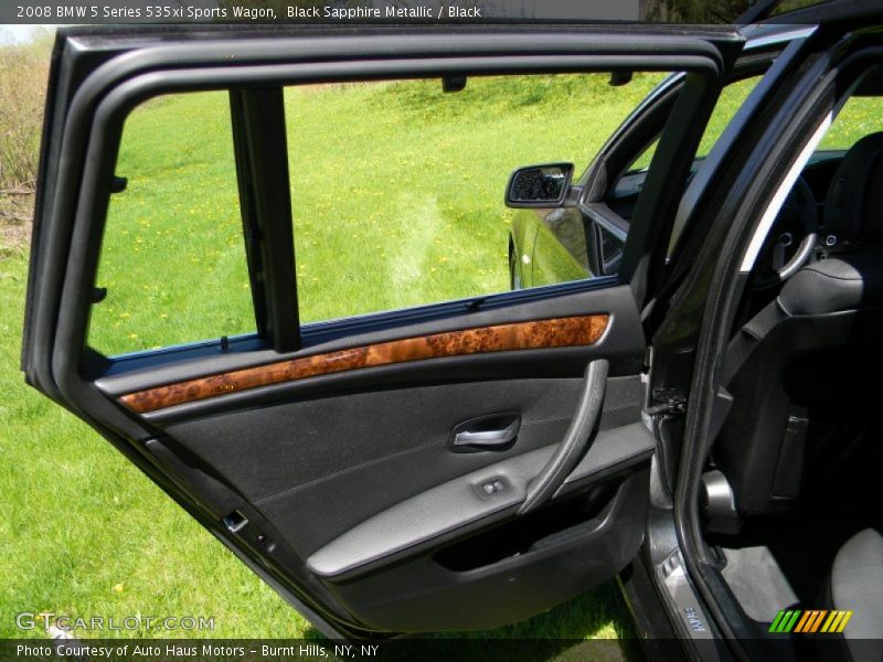 Black Sapphire Metallic / Black 2008 BMW 5 Series 535xi Sports Wagon