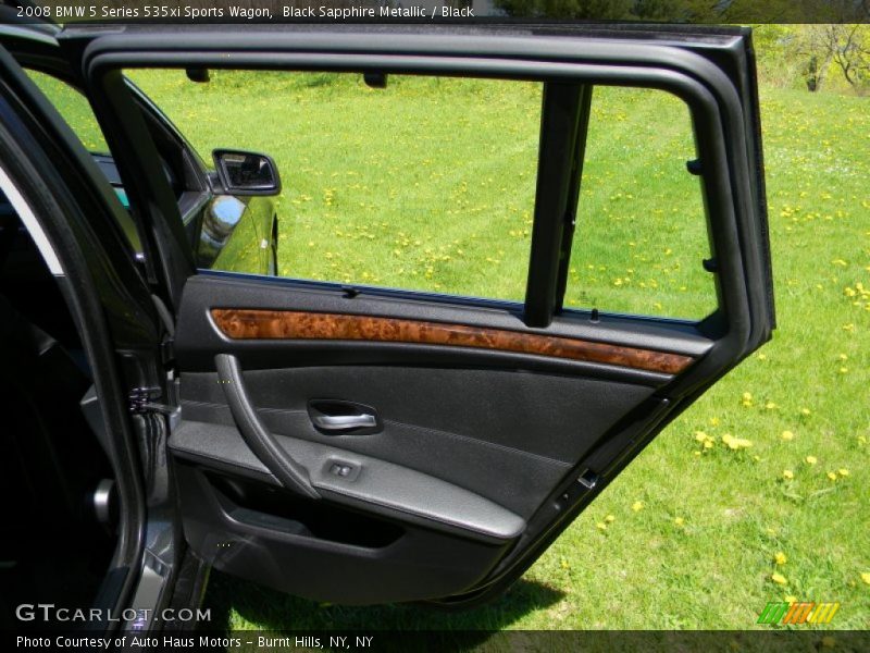 Black Sapphire Metallic / Black 2008 BMW 5 Series 535xi Sports Wagon