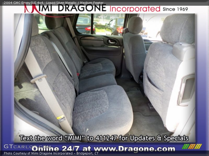 Liquid Silver Metallic / Medium Pewter 2004 GMC Envoy SLE 4x4