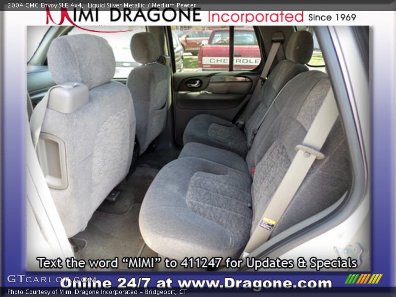 Liquid Silver Metallic / Medium Pewter 2004 GMC Envoy SLE 4x4