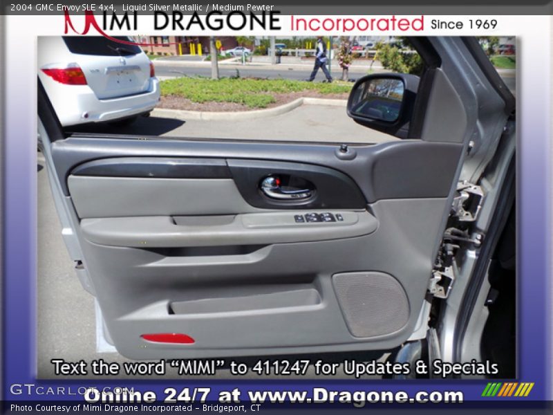 Liquid Silver Metallic / Medium Pewter 2004 GMC Envoy SLE 4x4