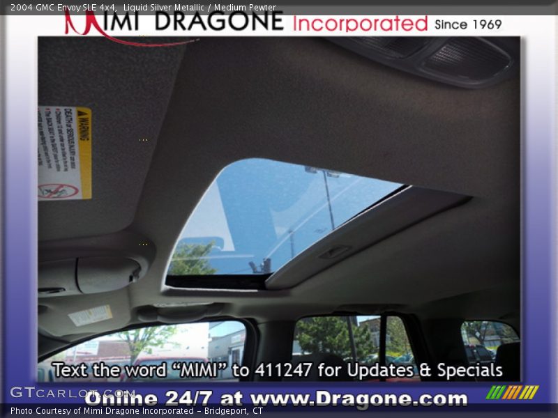 Liquid Silver Metallic / Medium Pewter 2004 GMC Envoy SLE 4x4