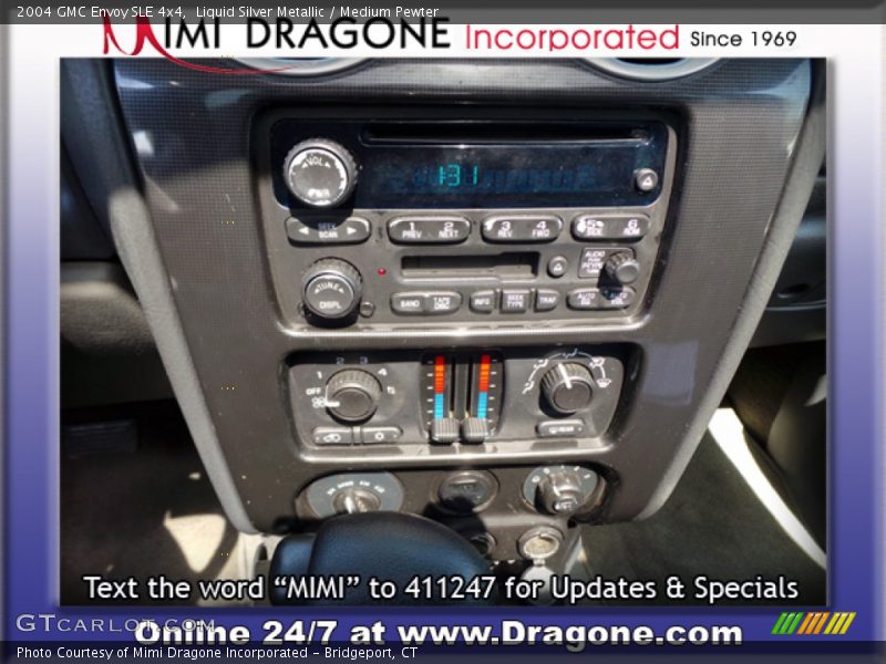 Liquid Silver Metallic / Medium Pewter 2004 GMC Envoy SLE 4x4