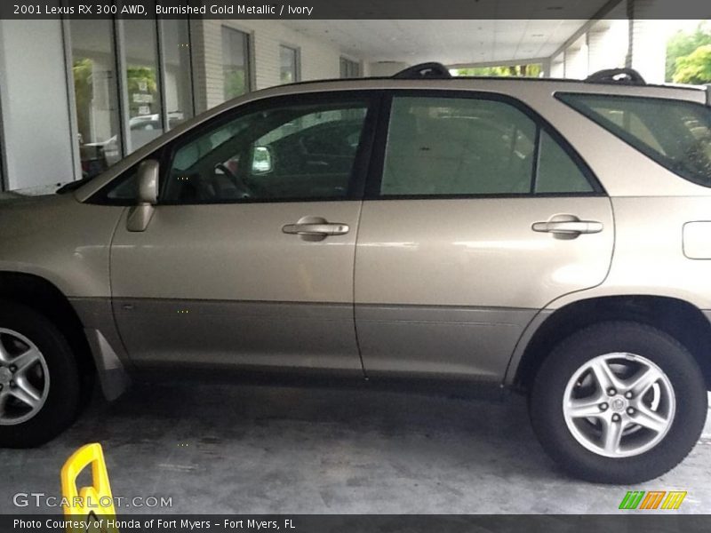 Burnished Gold Metallic / Ivory 2001 Lexus RX 300 AWD