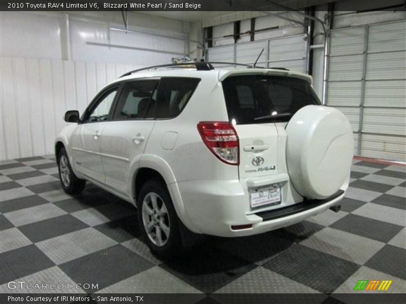 Blizzard White Pearl / Sand Beige 2010 Toyota RAV4 Limited V6