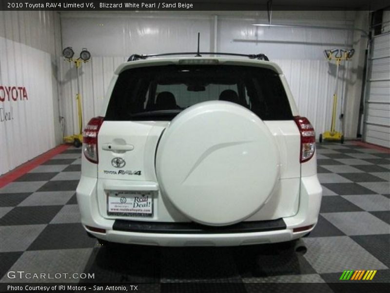 Blizzard White Pearl / Sand Beige 2010 Toyota RAV4 Limited V6