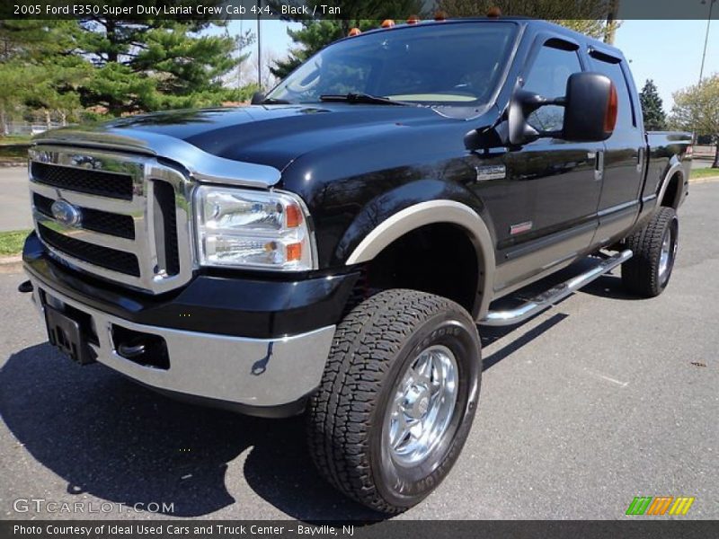 Black / Tan 2005 Ford F350 Super Duty Lariat Crew Cab 4x4