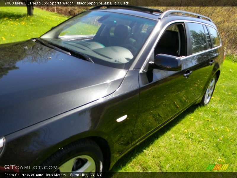 Black Sapphire Metallic / Black 2008 BMW 5 Series 535xi Sports Wagon