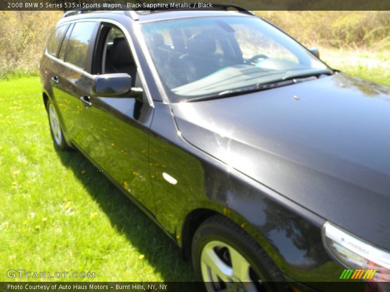Black Sapphire Metallic / Black 2008 BMW 5 Series 535xi Sports Wagon