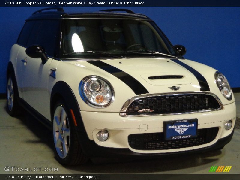 Pepper White / Ray Cream Leather/Carbon Black 2010 Mini Cooper S Clubman
