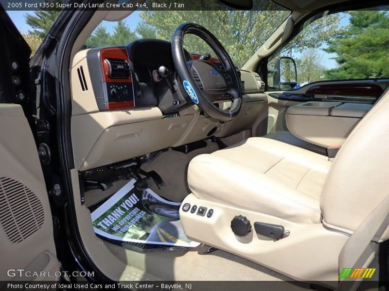 Black / Tan 2005 Ford F350 Super Duty Lariat Crew Cab 4x4