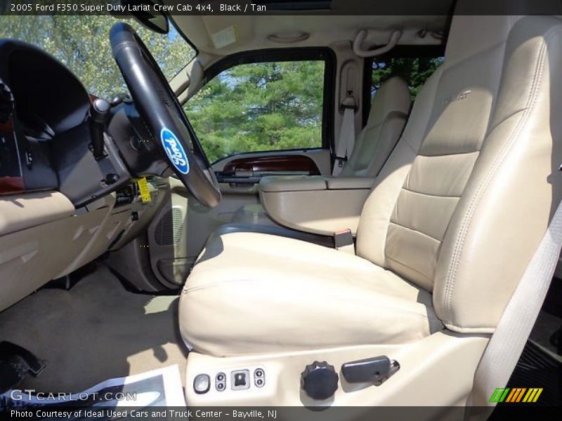 Black / Tan 2005 Ford F350 Super Duty Lariat Crew Cab 4x4