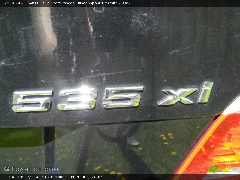 Black Sapphire Metallic / Black 2008 BMW 5 Series 535xi Sports Wagon