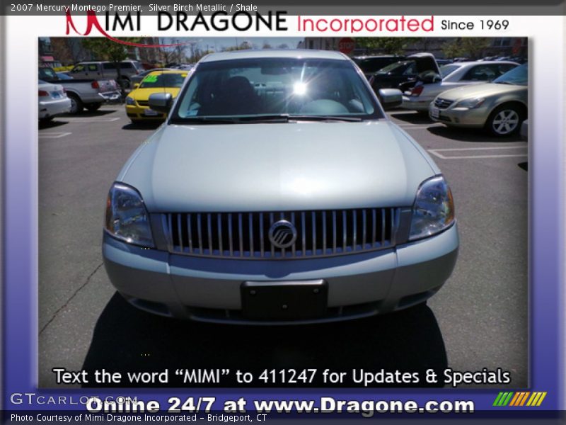 Silver Birch Metallic / Shale 2007 Mercury Montego Premier