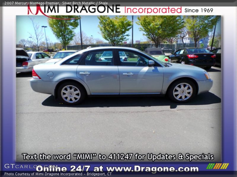 Silver Birch Metallic / Shale 2007 Mercury Montego Premier