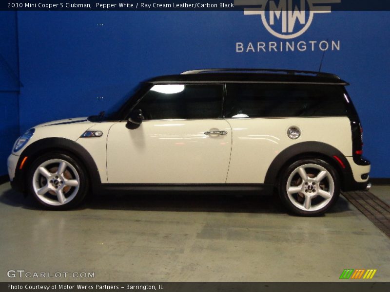 Pepper White / Ray Cream Leather/Carbon Black 2010 Mini Cooper S Clubman
