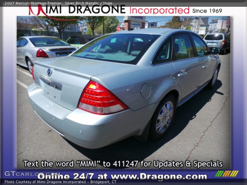 Silver Birch Metallic / Shale 2007 Mercury Montego Premier